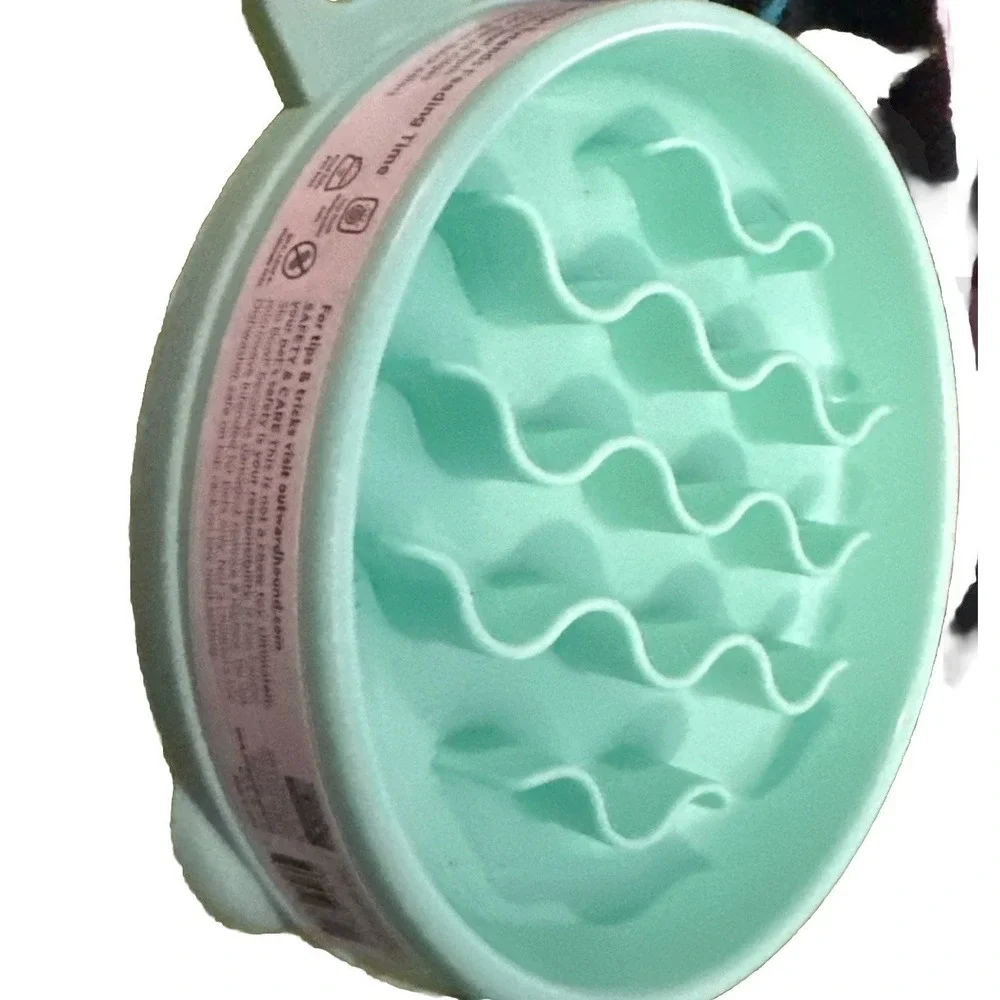 Outward Hound Fun Feeder Slo Bowl - Mint Wave, Small/Tiny Green